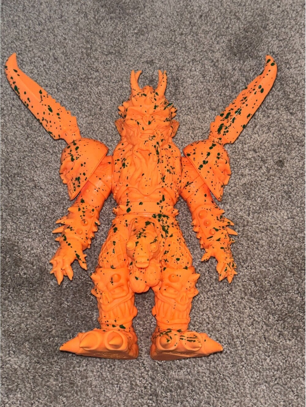 GWAR Oderus Urungus 10" Vinyl Figure - ORANGE / GREEN SPLATTER - H.O.P. TOYS